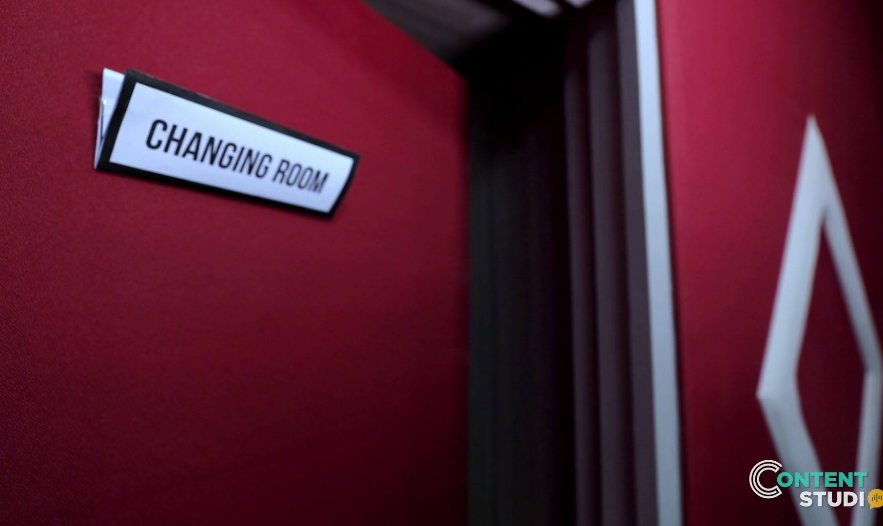 Content Studio changing room — private space for outfit changes between takes, Gurugram